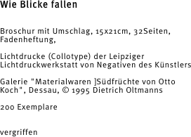 Wie Blicke fallen